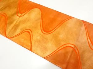 アンティーク　流水模様織り出し袋帯（材料）